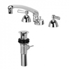 Zurn Z831G1-XL-P Widespread  8in Cast Spout, Lever Hles  Pop-Up Drain Lead-free